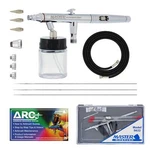 Master Dual-action Siphon Feed Airbrush Kit Set W-3 Tips Hobby Cake Art. Fixed Price $54.99.