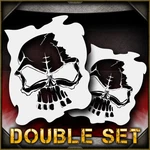 Skull 6B Airbrush Stencil Template Airsick. Fixed Price $14.99.