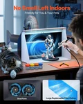 Airbrush Spray Booth, Dual Fans, 21.5 X 18.7 14.6 In, Portable Hobby. Fixed Price $192.92.