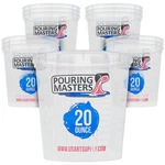 Pouring Masters 20 Ounce (600ML) Graduated Plastic Mixing Cups (box Of 12) - .... Fixed Price $21.61.