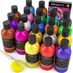 Nicpro Metallic Acrylic Paint Set (8.45 Oz, 250 Ml), 20 Colors Large .... Fixed Price $71.75.