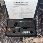 Master Elite Plus Ultimate Airbrush Set, Model 120, Dual-action, 3 Tip Kit, Case. Fixed Price $100.00.