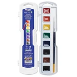 Prang Semi-moist Watercolors 8-COLOR Half Pan Set. Fixed Price $10.99.