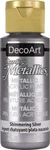 Decoart Dazzling Metallics 2-OUNCE Shimmering Fl Oz (pack Of 1), Silver. Fixed Price $11.99.