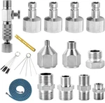 16 Pcs Airbrush Adapter Set Includes 12 Kit Fitting Quic.... Fixed Price $27.16.