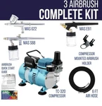 Master Airbrush And Compressor Kit 0.2MM Fine Detail 0.3MM GRAVITY,15%OFF. Fixed Price $115.00.