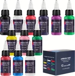 Airbrush Paint 12 Colors, Ready To Spray Set,. Fixed Price $24.99.