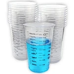 20 8OZ Disposable Graduated Clear Plastic Cups For Mixing Paint, Stain, Epoxy,. Fixed Price $13.29.