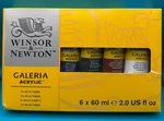 Winsor & Newton Galeria Acrylic Paint 6 X 2 Fl Oz Tube Set Brand. Fixed Price $24.95.
