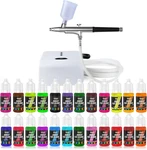 Cake Airbrush Decorating Kit With 24 Vibrant Food Colors & Compressor. Fixed Price $133.99.
