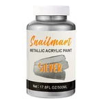 500ML Metallic Acrylic Paint With Brush Non-toxic, Non-fading Silver.... Fixed Price $30.78.