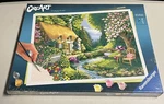 Ravensburger Creart River Cottage Paint By Numbers Adults Craft Kits 16" X 12". Fixed Price $29.99.